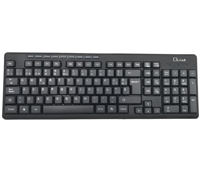LL-KB-555-WCOMBO KIT TECLADO + RATON INALAMBRICO L-LINK EAN: 8436531367145